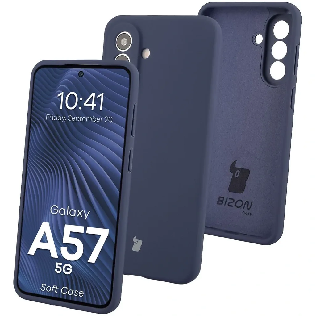 Kryt Bizon Soft Case Samsung Galaxy A57 5G dark blue