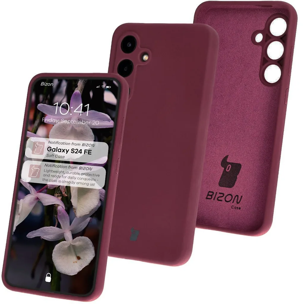 Kryt Bizon Soft Case Samsung Galaxy S24 FE dark purple