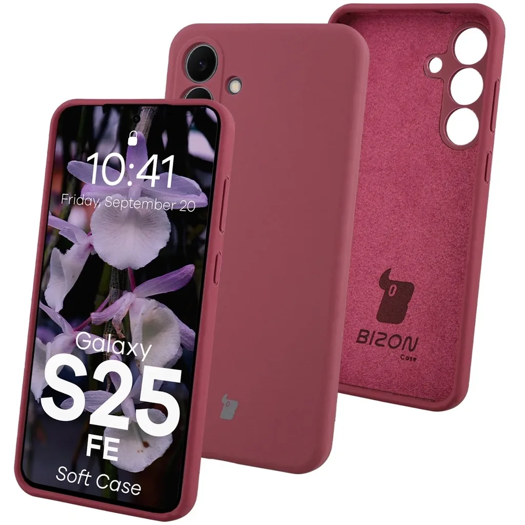 Kryt Bizon Soft Case Samsung Galaxy S25 FE dark purple