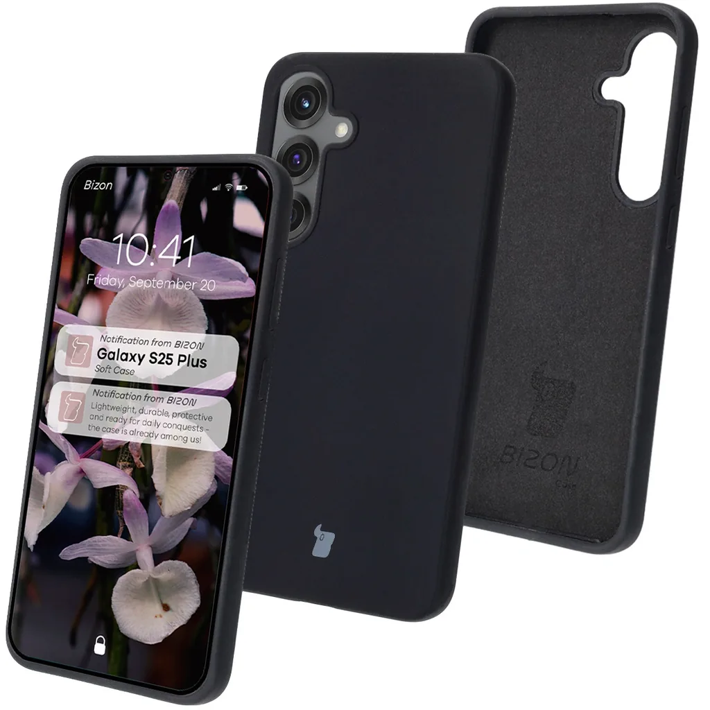 Kryt Bizon Soft Case Samsung Galaxy S25+ Plus black