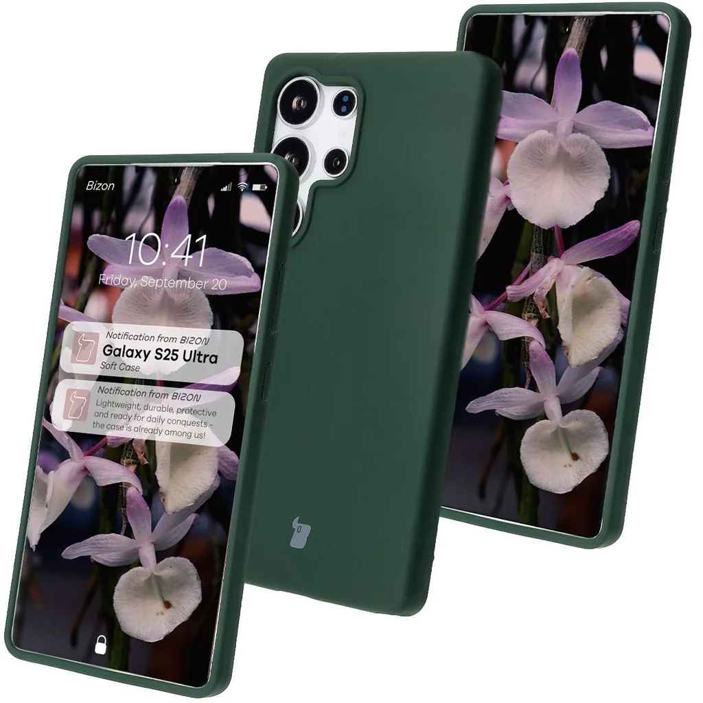 Kryt Bizon Soft Case Samsung Galaxy S25 Ultra dark green