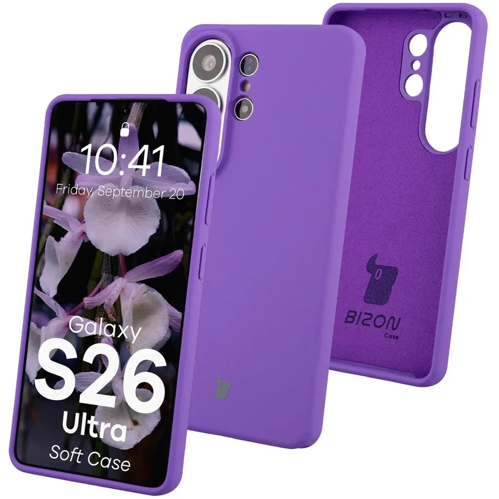 Kryt Bizon Soft Case Samsung Galaxy S26 Ultra purple
