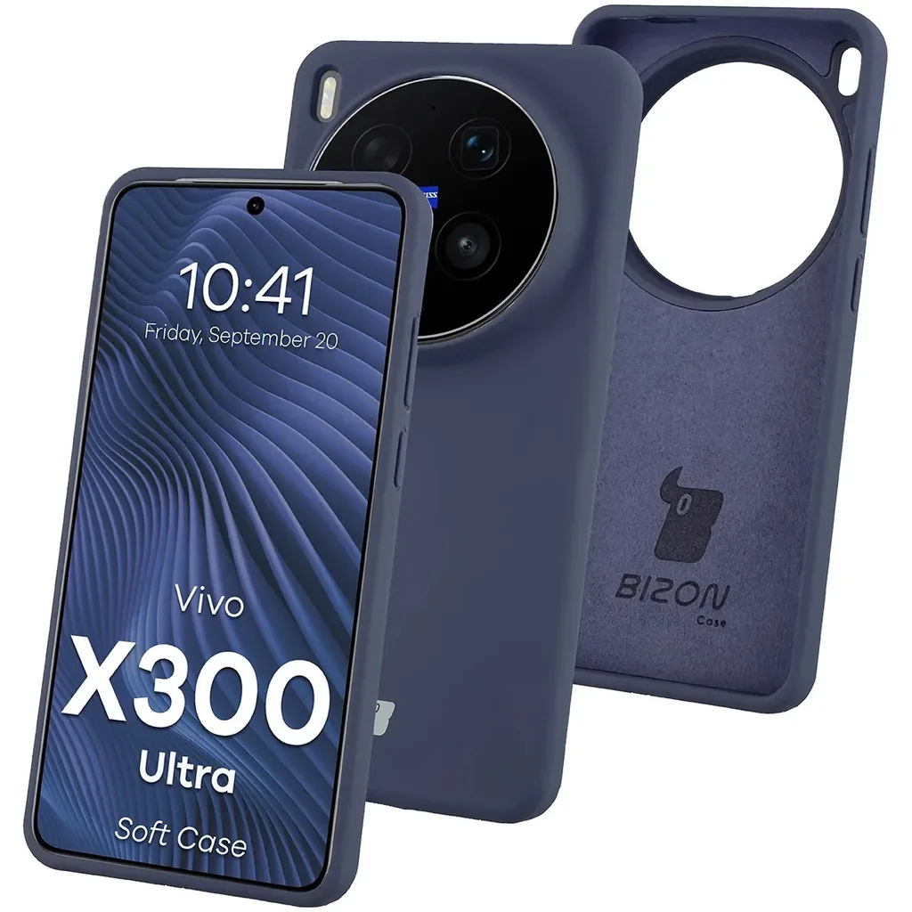 Kryt Bizon Soft Case Vivo X300 Ultra, dark blue