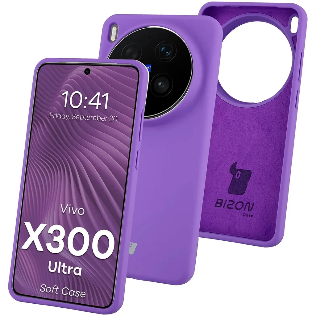 Kryt Bizon Soft Case Vivo X300 Ultra, purple