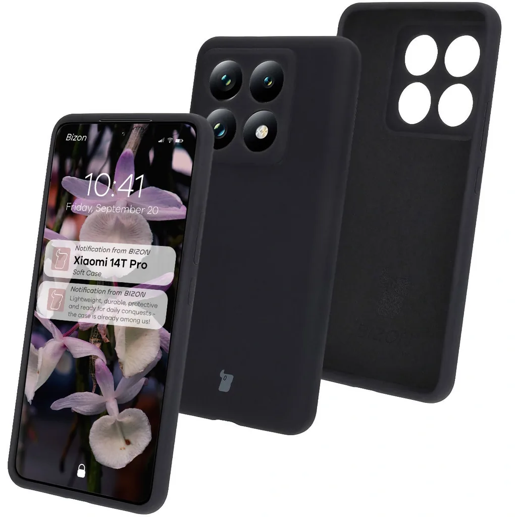 Kryt Bizon Soft Case Xiaomi 14T Pro black
