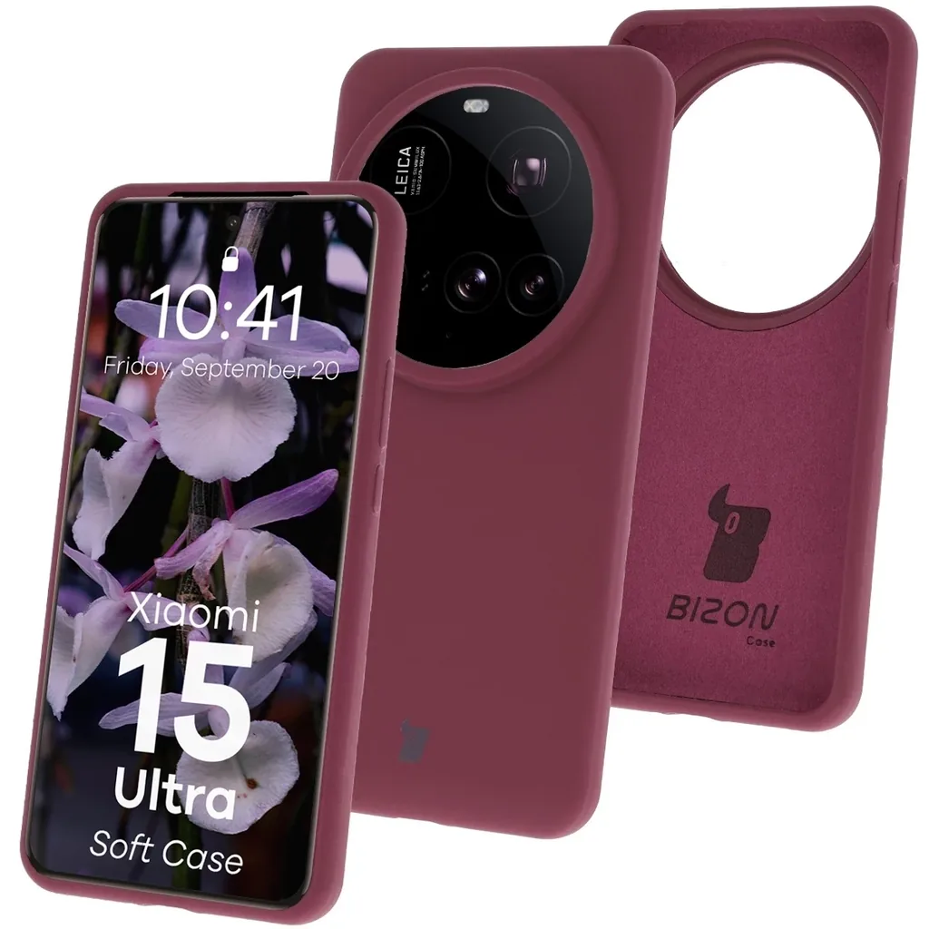 Kryt Bizon Soft Case Xiaomi 15 Ultra dark purple