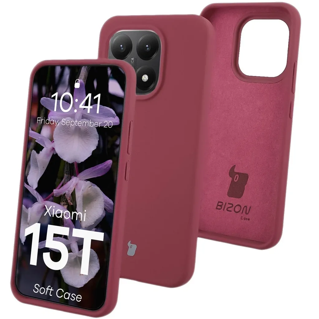 Kryt Bizon Soft Case Xiaomi 15T dark purple