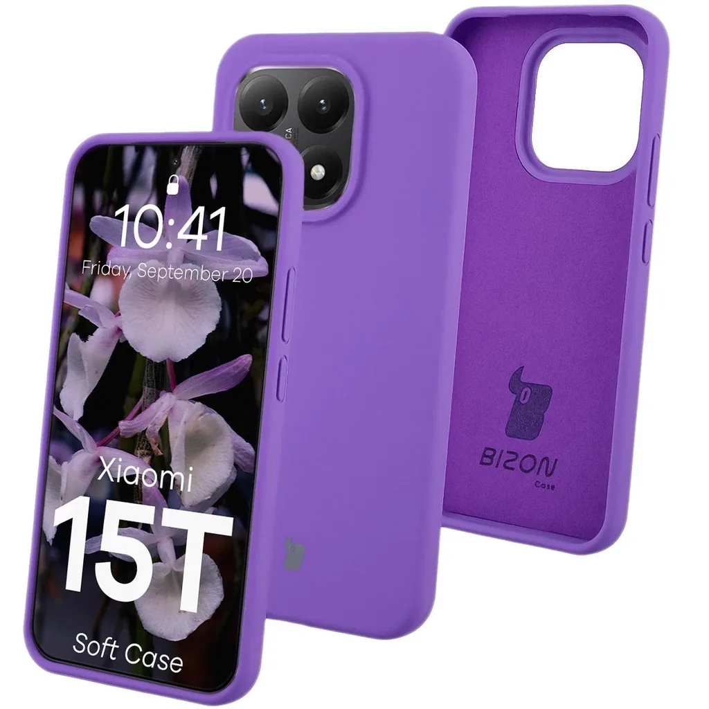 Kryt Bizon Soft Case Xiaomi 15T purple