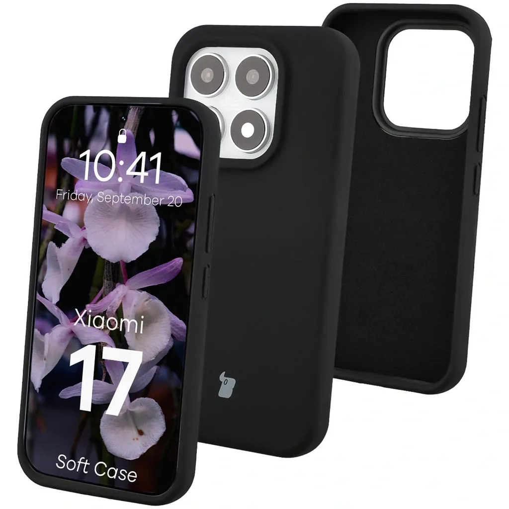 Kryt Bizon Soft Case Xiaomi 17 black