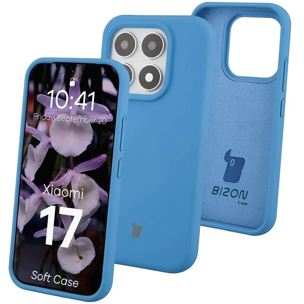 Kryt Bizon Soft Case Xiaomi 17 blue