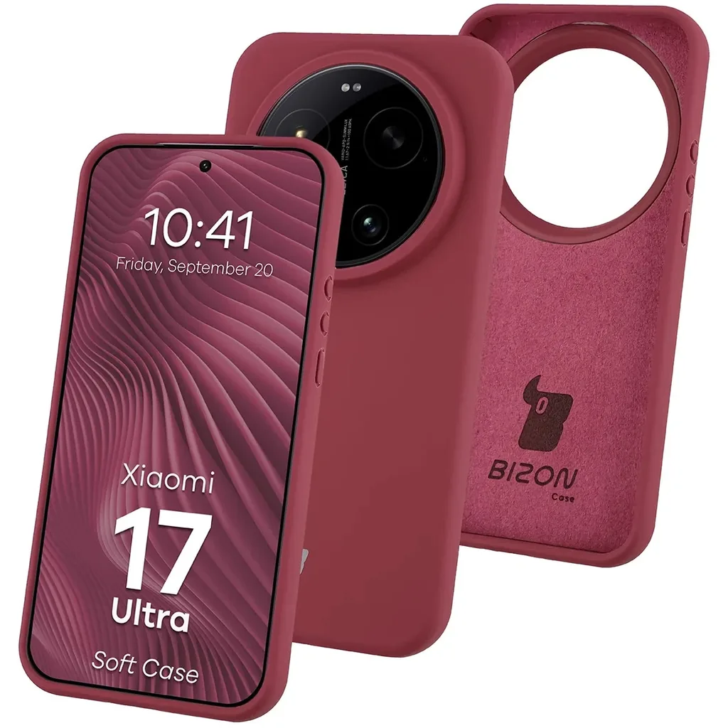 Kryt Bizon Soft Case Xiaomi 17 Ultra, dark purple