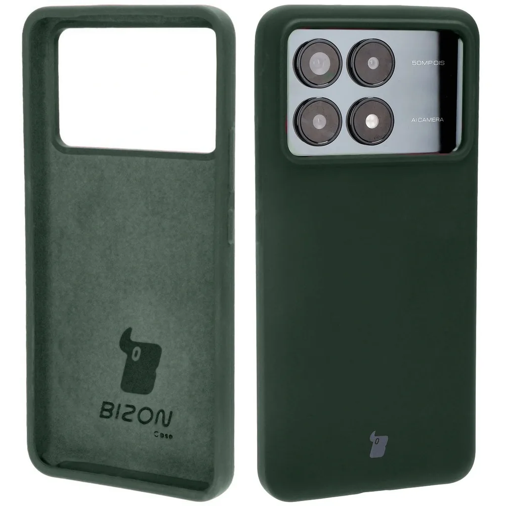 Kryt Bizon Soft Case Xiaomi Poco F6 Pro dark green