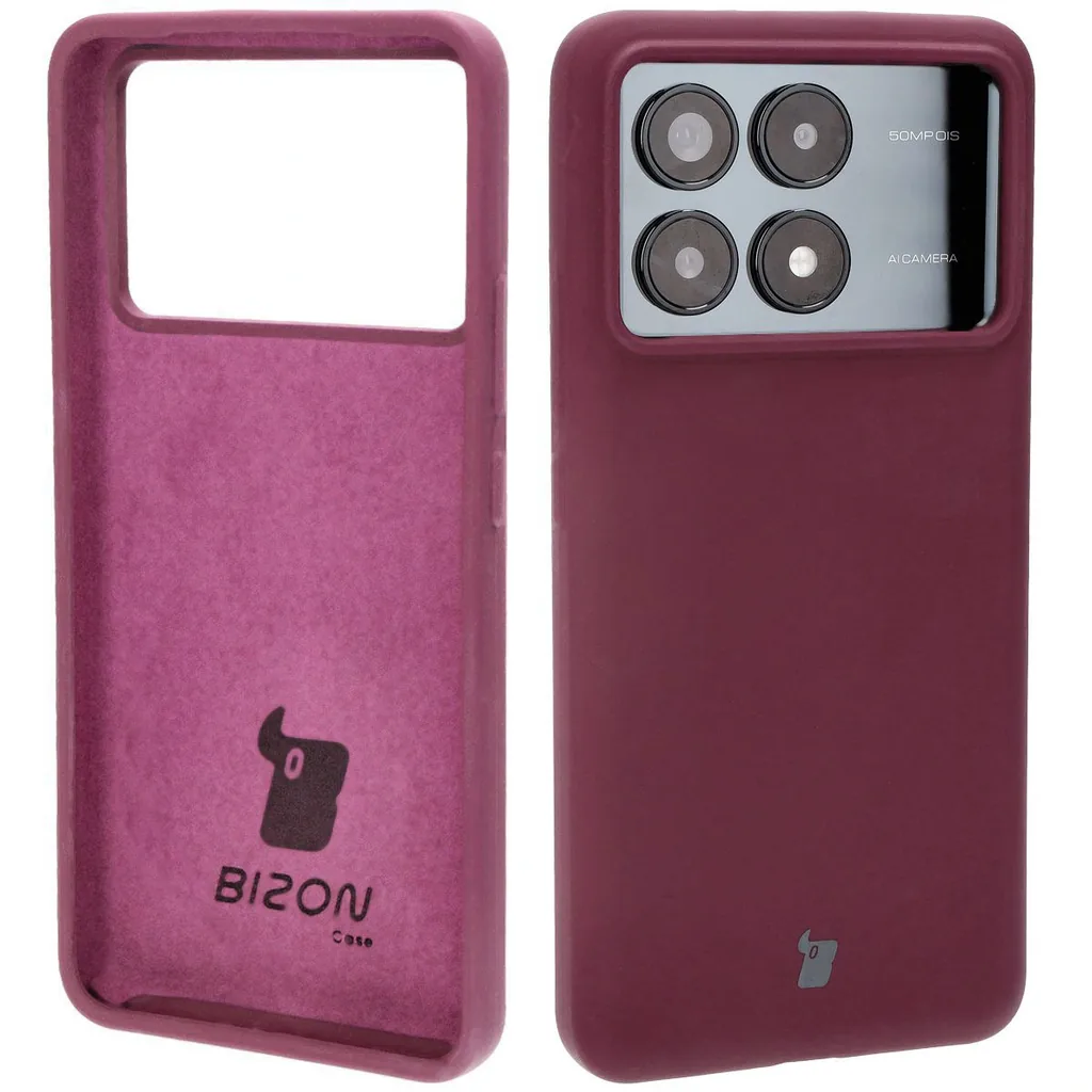 Kryt Bizon Soft Case Xiaomi Poco F6 Pro dark purple