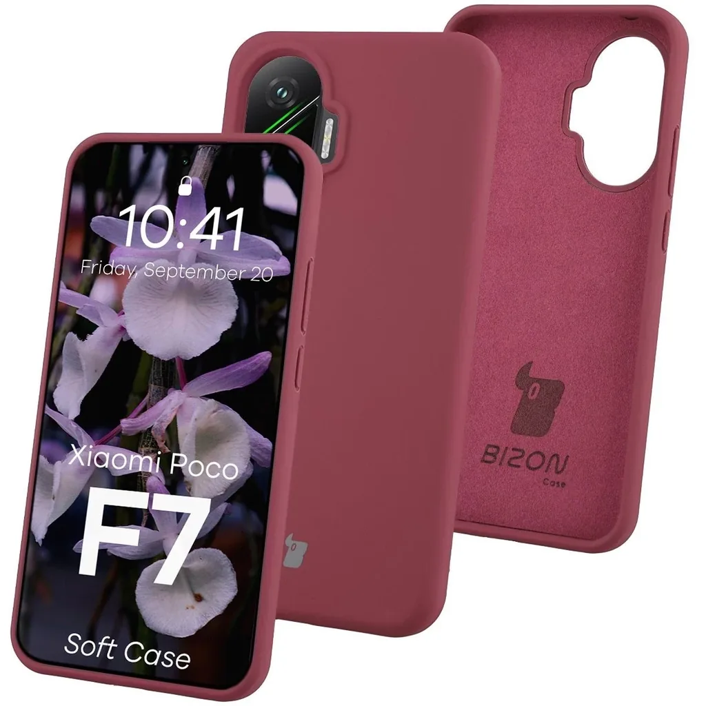 Kryt Bizon Soft Case Xiaomi POCO F7 dark purple