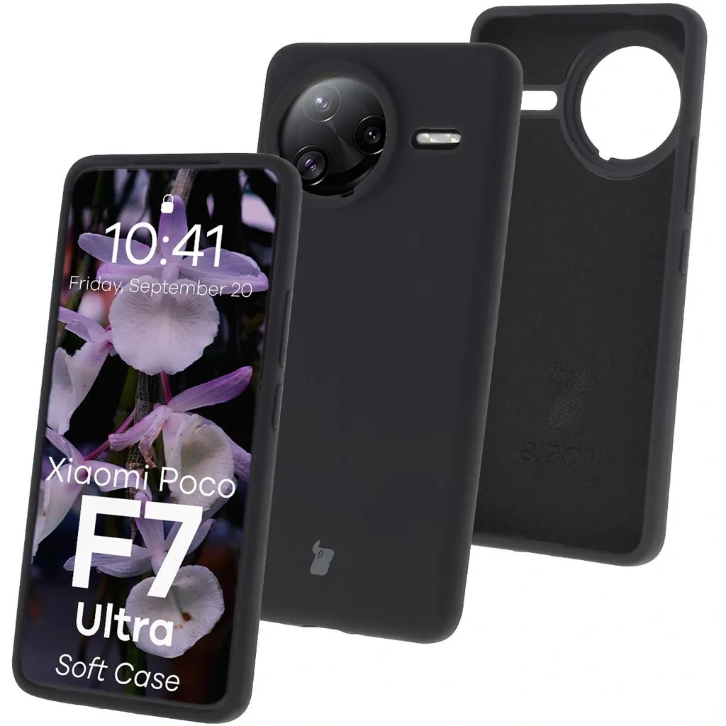 Kryt Bizon Soft Case Xiaomi POCO F7 Ultra black