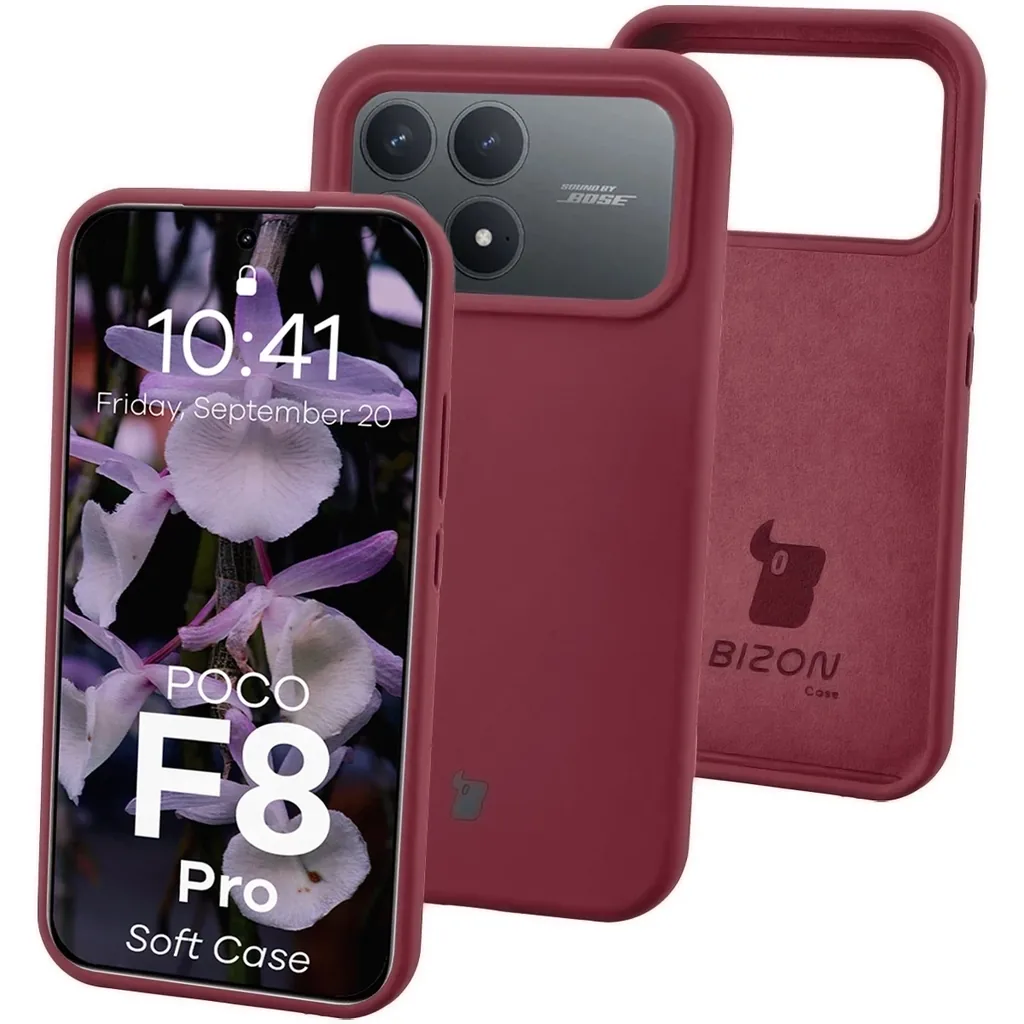 Kryt Bizon Soft Case Xiaomi POCO F8 Pro dark purple