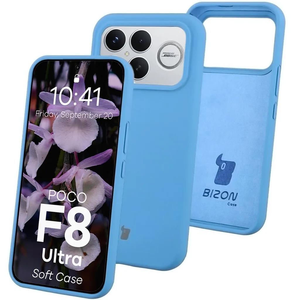 Kryt Bizon Soft Case Xiaomi POCO F8 Ultra blue