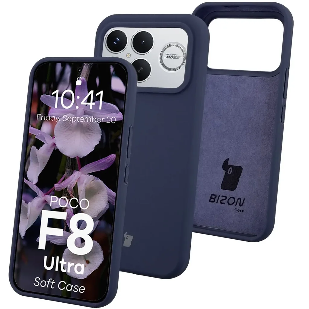 Kryt Bizon Soft Case Xiaomi POCO F8 Ultra dark blue