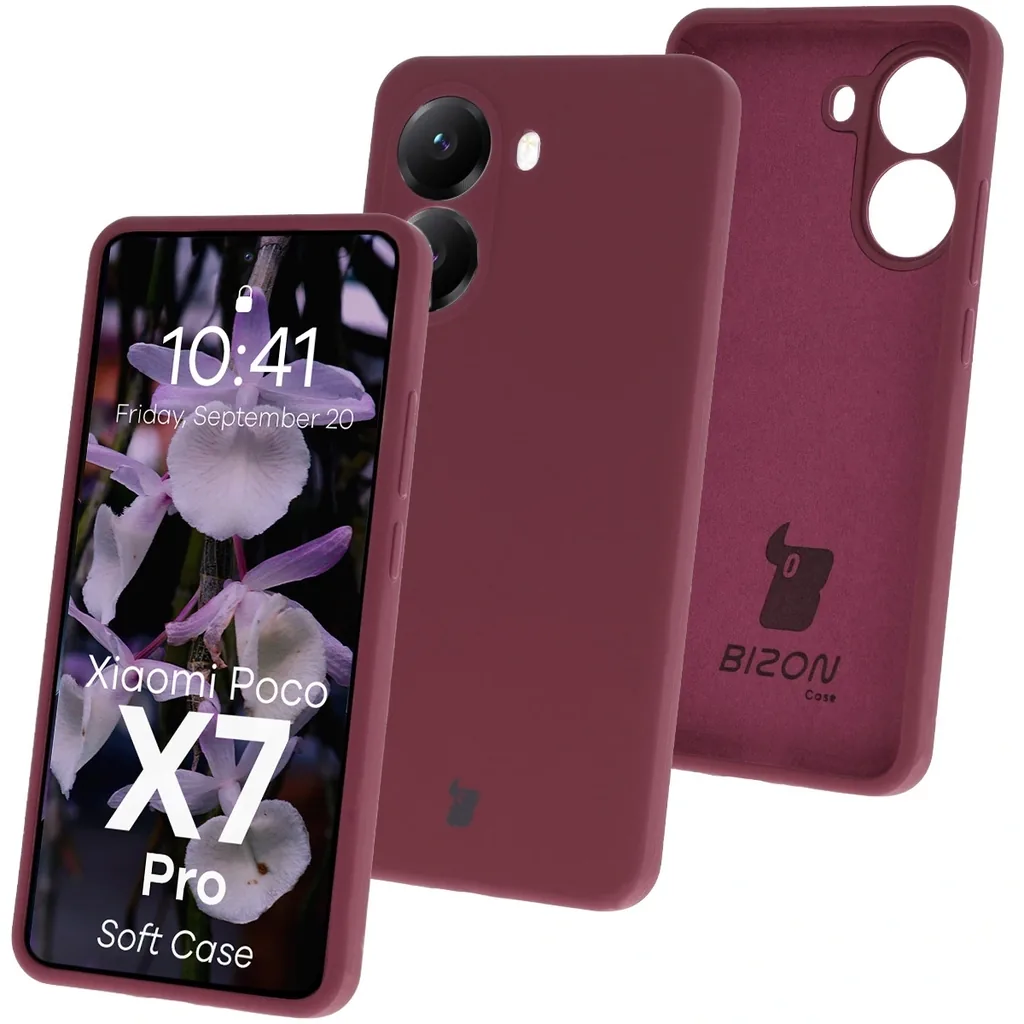 Kryt Bizon Soft Case Xiaomi POCO X7 Pro dark purple