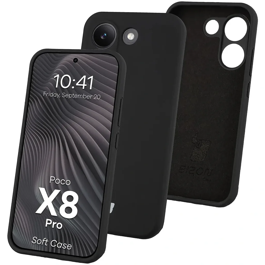 Kryt Bizon Soft Case Xiaomi POCO X8 Pro, black