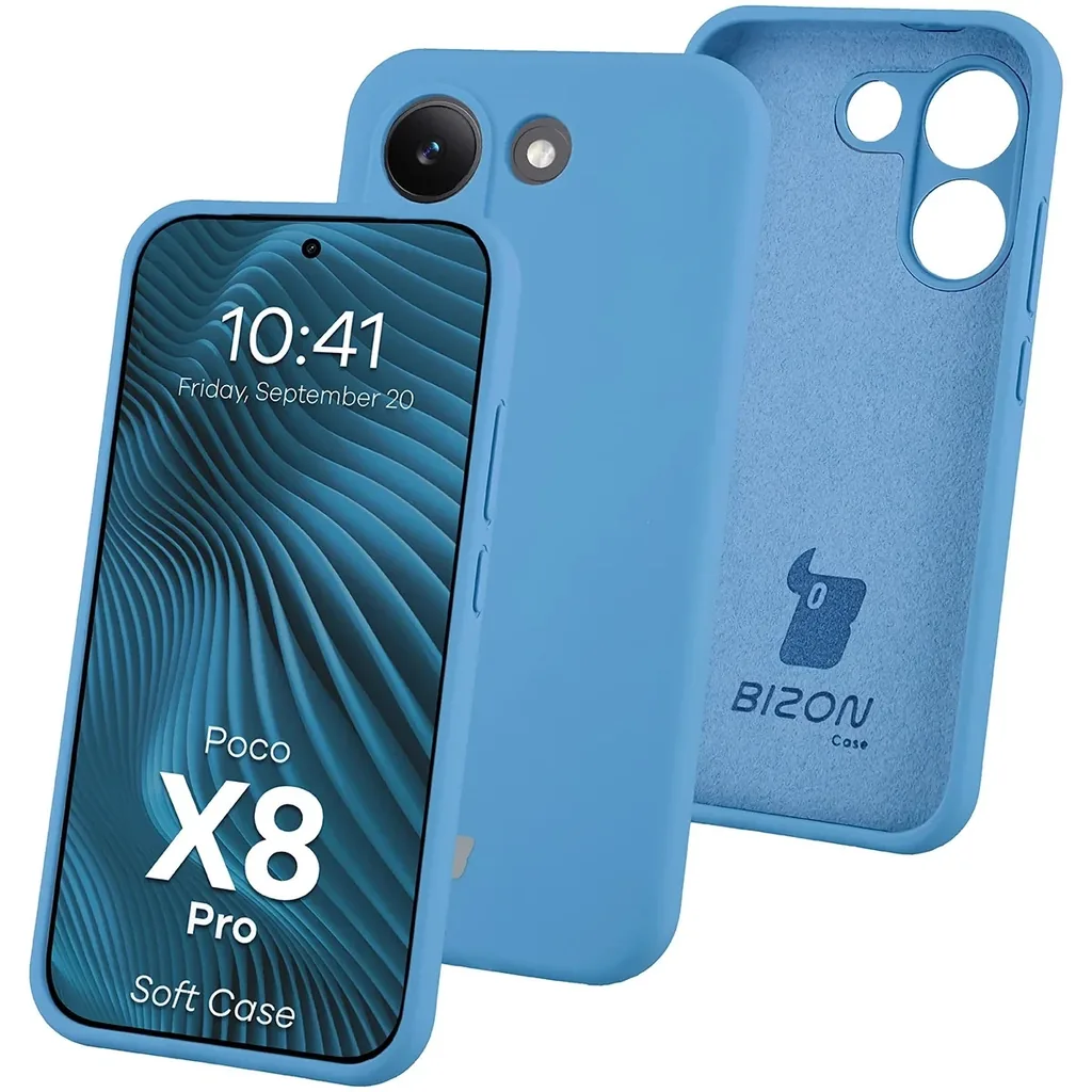 Kryt Bizon Soft Case Xiaomi POCO X8 Pro, blue