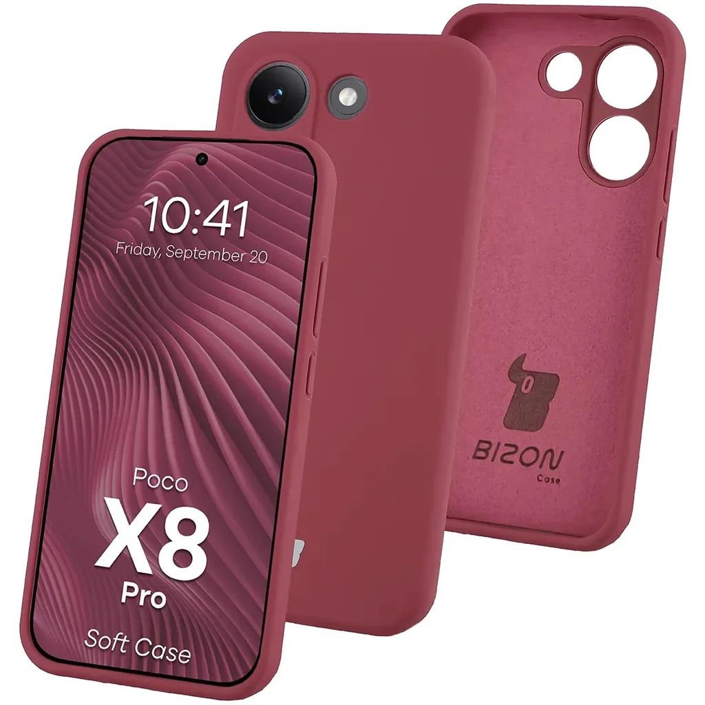 Kryt Bizon Soft Case Xiaomi POCO X8 Pro, dark purple