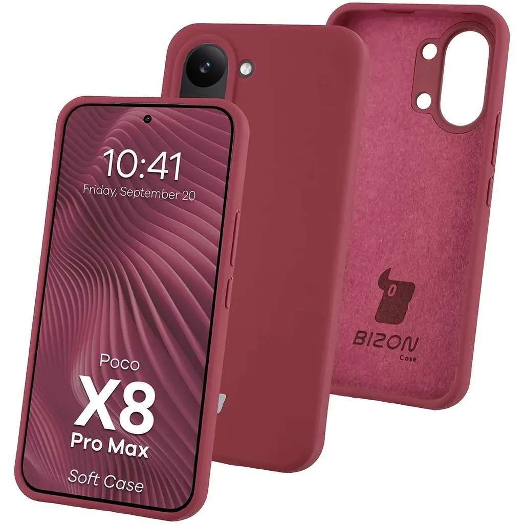 Kryt Bizon Soft Case Xiaomi POCO X8 Pro Max, dark purple