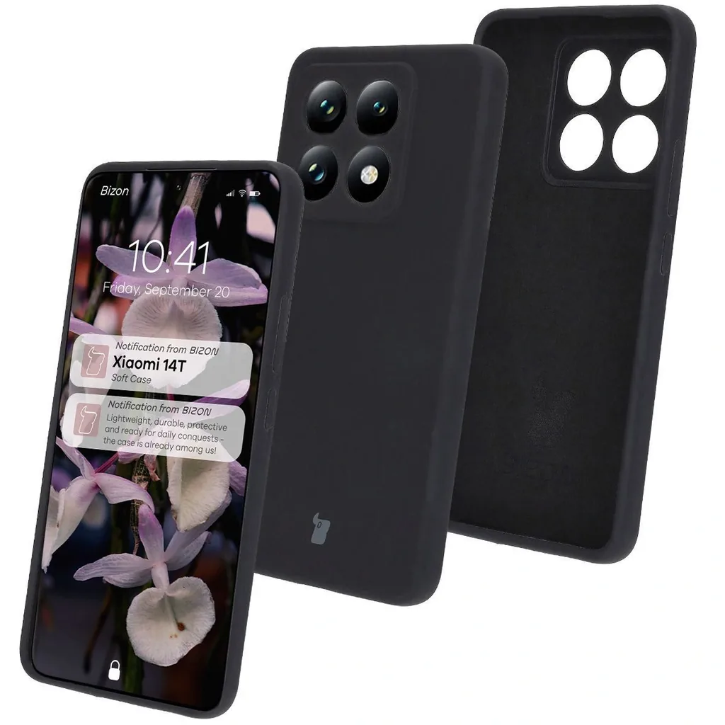 Kryt Bizon Soft Case Xiaomi Redmi 14C 4G / Poco C75 black