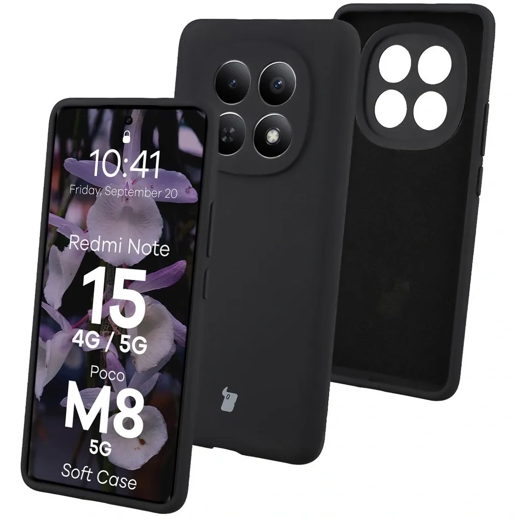 Kryt Bizon Soft Case Xiaomi Redmi Note 15 / POCO M8 5G black