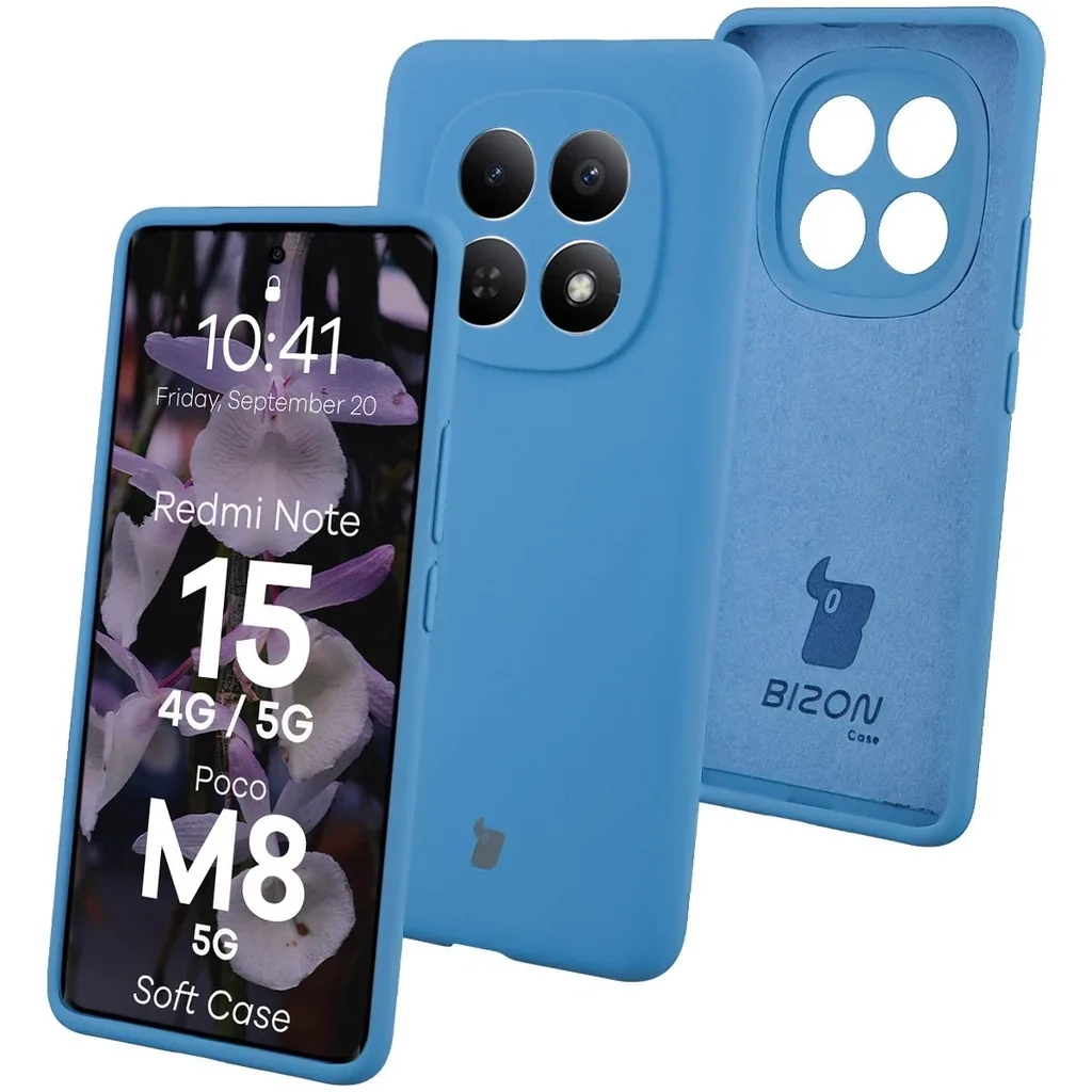 Kryt Bizon Soft Case Xiaomi Redmi Note 15 / POCO M8 5G blue