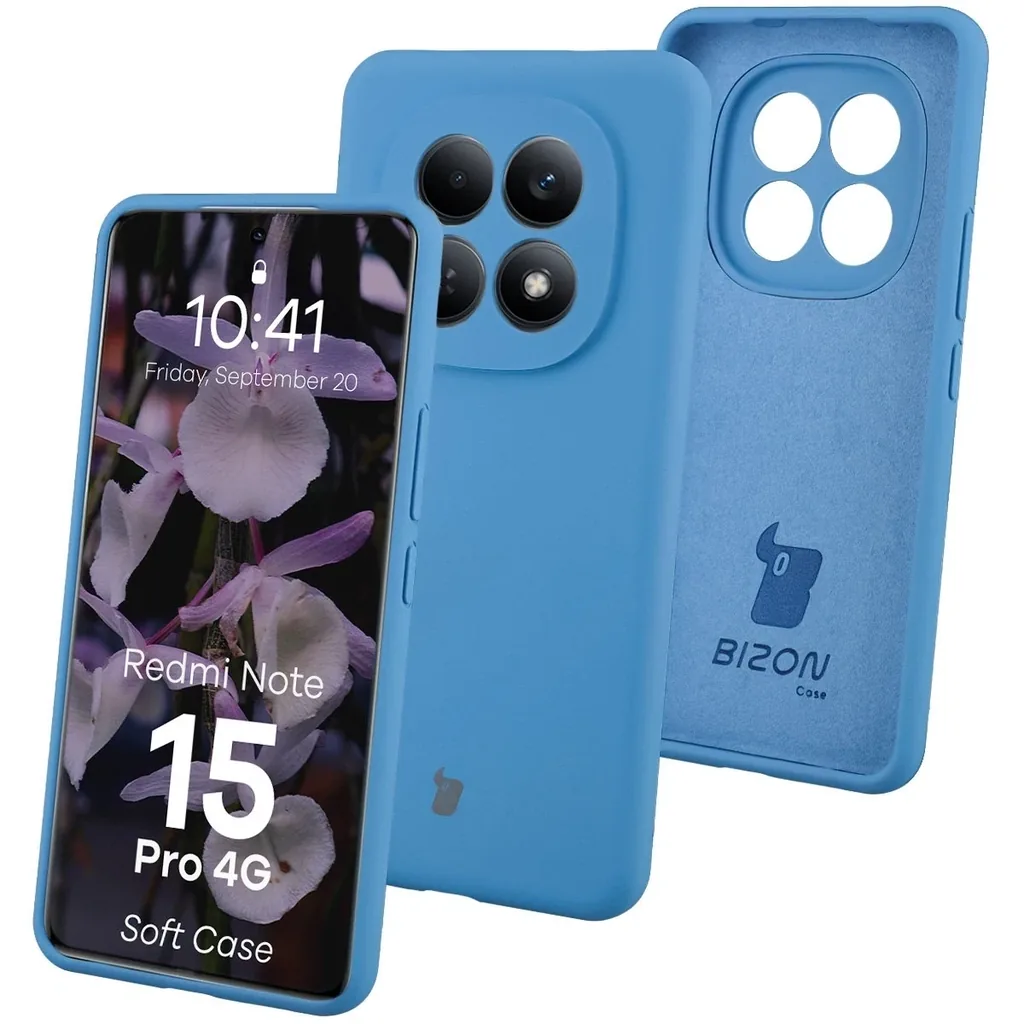 Kryt Bizon Soft Case Xiaomi Redmi Note 15 Pro 4G blue