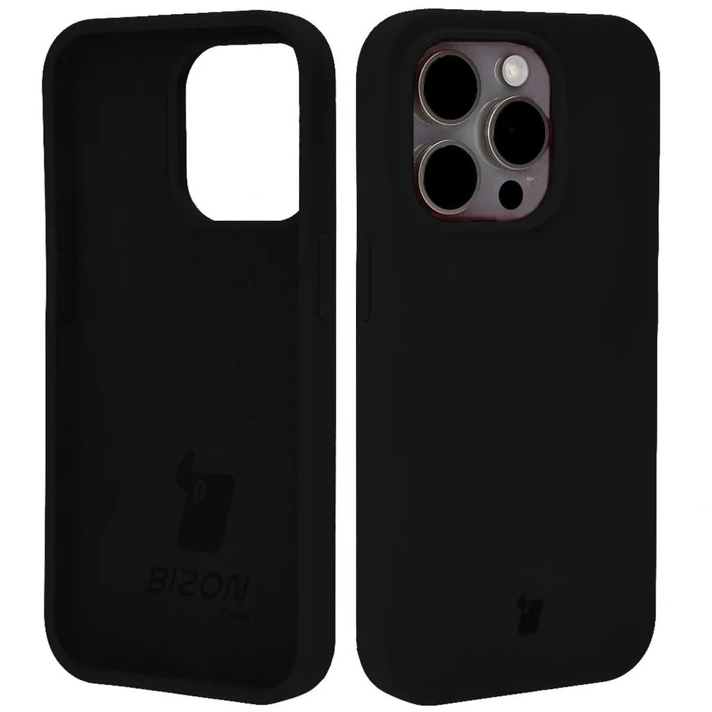 Kryt Bizon Soft CaseApple iPhone 15 Pro black