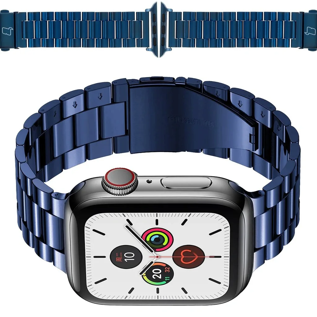 Bizon Strap Watch Aura Apple Watch 38/40/41mm blue