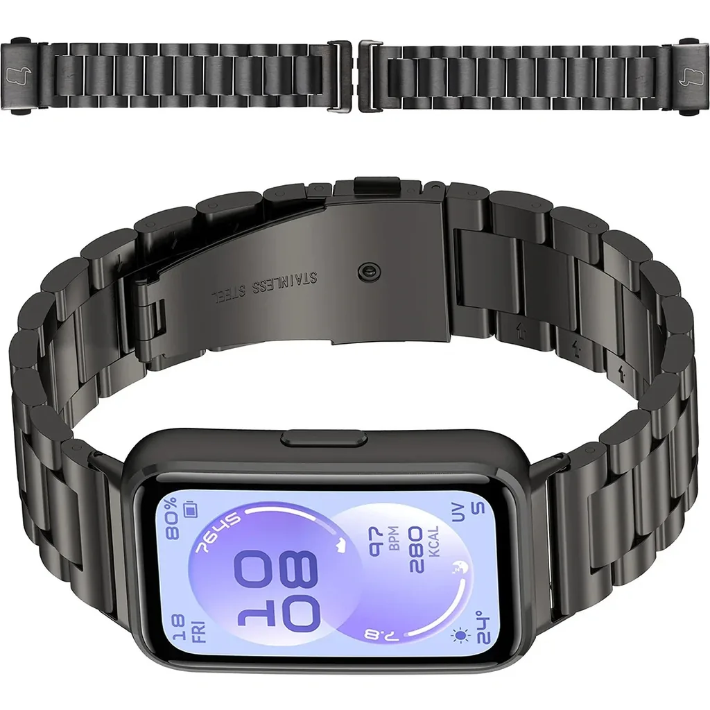 Kryt Bizon Strap Watch Aura Huawei Band 11 / 11 Pro, black