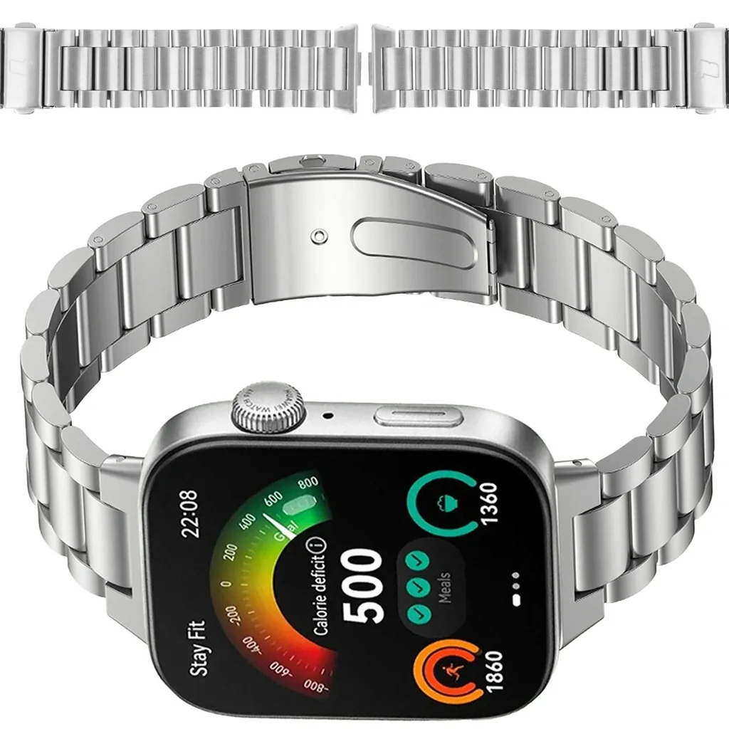 Kryt Bizon Strap Watch Aura Huawei Watch Fit 4 Pro / Fit 4 / Fit 3 silver
