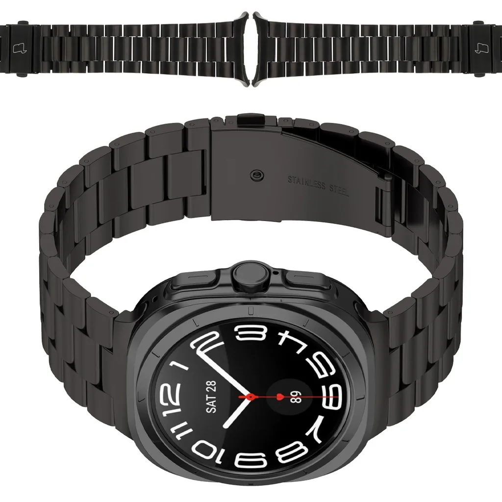 Kryt Bizon Strap Watch Aura Samsung Galaxy Watch Ultra 47 mm black