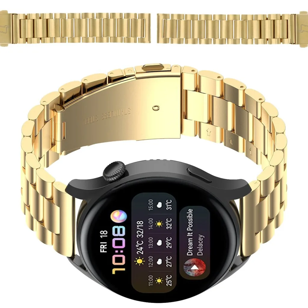 Kryt Bizon Strap Watch Aura Smartwatch 18 mm gold