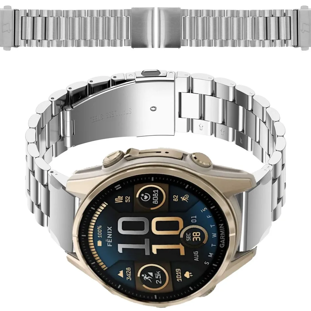 Kryt Bizon Strap Watch Aura Smartwatch 20mm silver