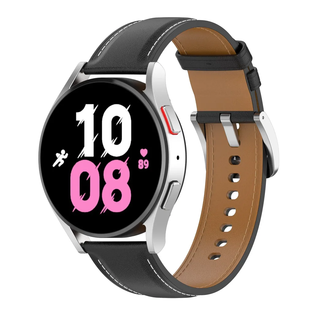 Kryt Bizon Strap Watch Casual Samsung Galaxy Watch FE/7/6/6 Classic/5/5Pro/4/4 Classic black