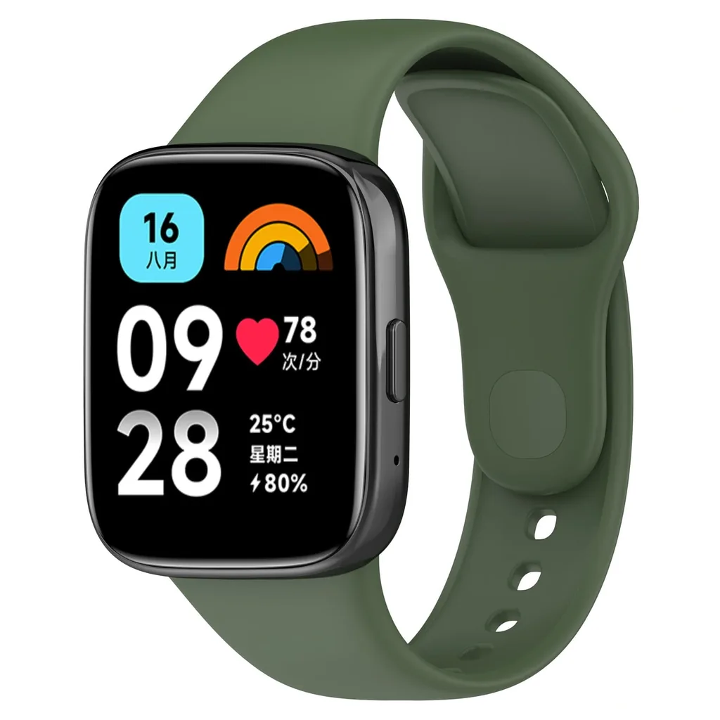 Kryt Bizon Strap Watch Dots Xiaomi Redmi Watch 3 Active dark green