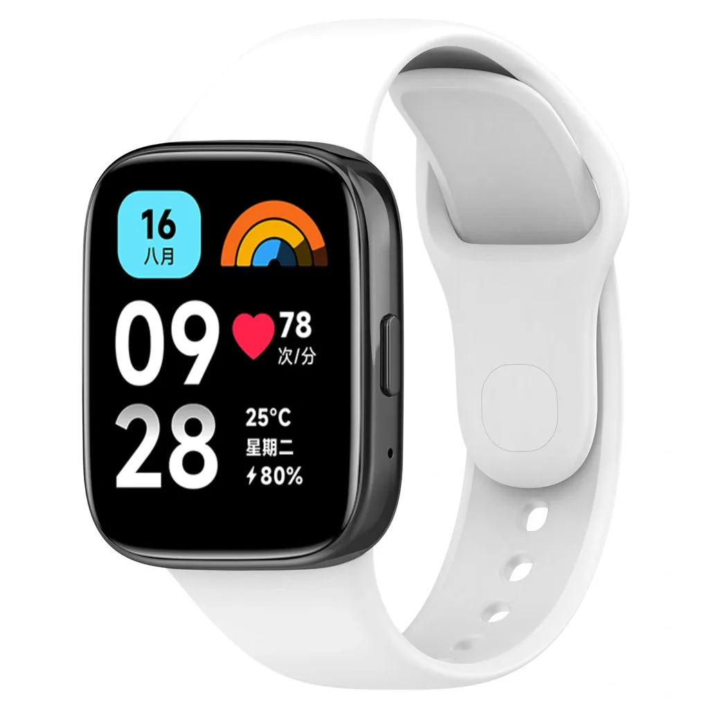 Kryt Bizon Strap Watch Dots Xiaomi Redmi Watch 3 Active white
