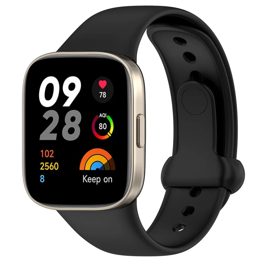Kryt Bizon Strap Watch Nessy Xiaomi Redmi Watch 3 black