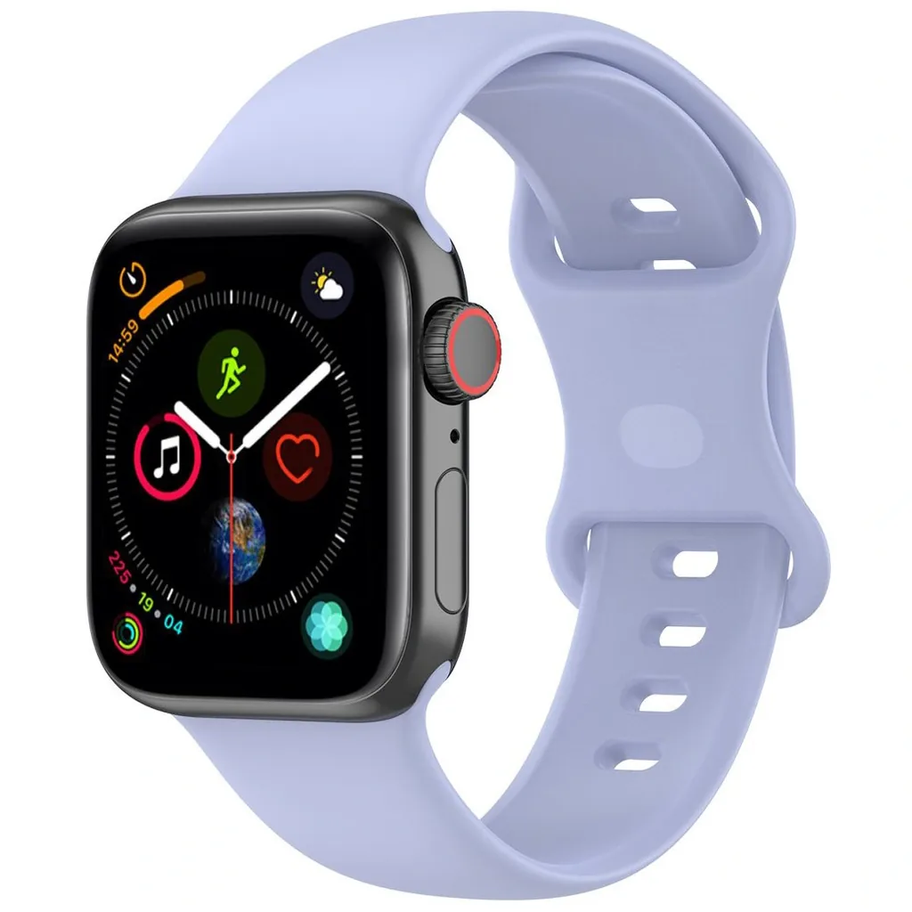 Bizon Strap Watch Silicone Apple Watch 38/40/41/42 mm light purple