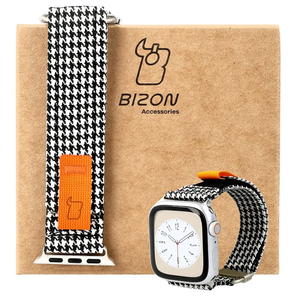 Bizon Strap Watch Urban Apple Watch 38/40/41/42 mm black and white pepit