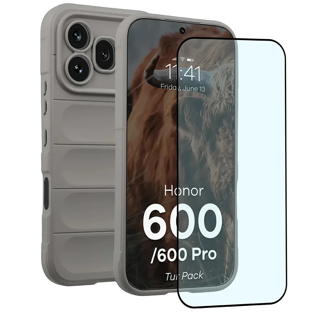 Kryt Bizon Tur Pack Honor 600 5G / 600 Pro 5G, light grey