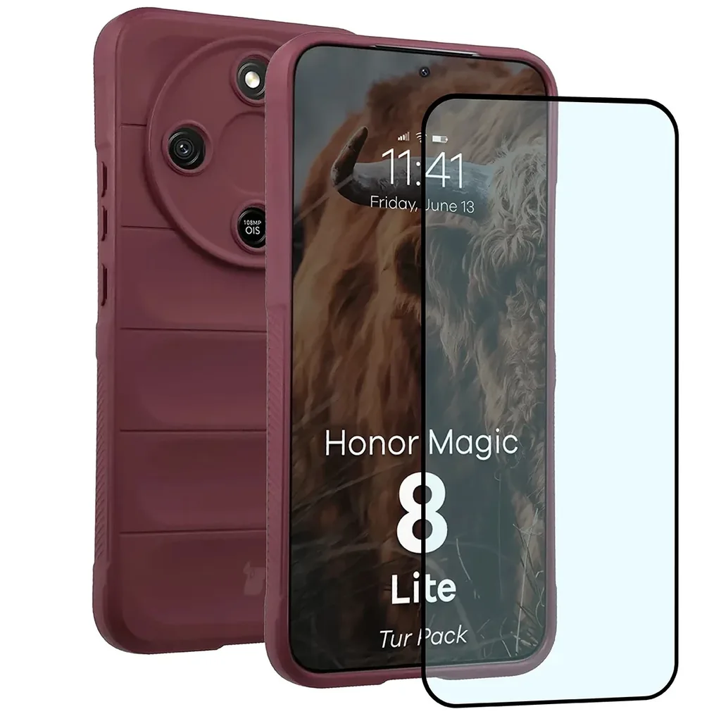 Kryt Bizon Tur Pack Honor Magic8 Lite, burgundy