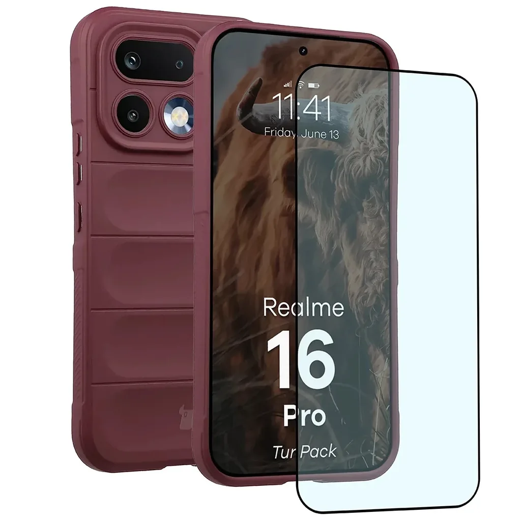 Kryt Bizon Tur Pack Realme 16 Pro 5G, burgundy