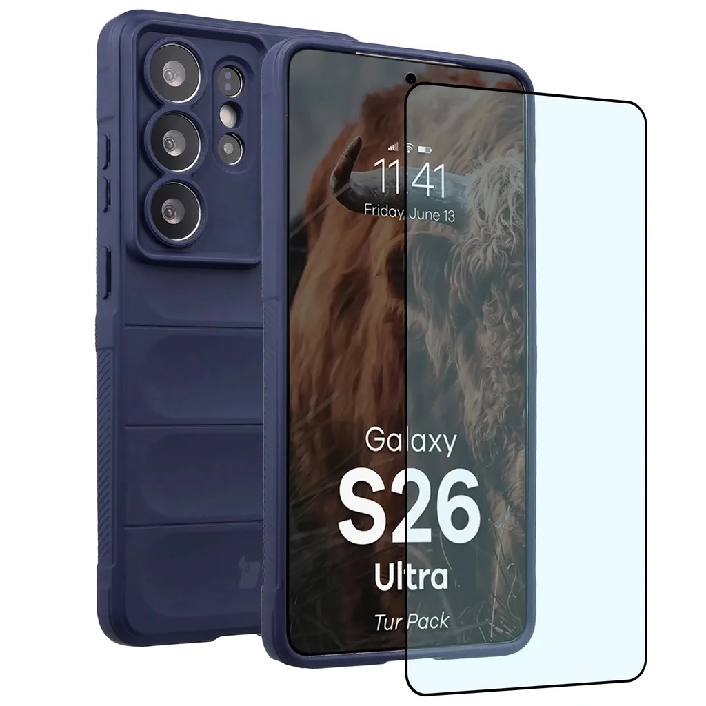 Kryt Bizon Tur Pack Samsung Galaxy S26 Ultra, navy blue