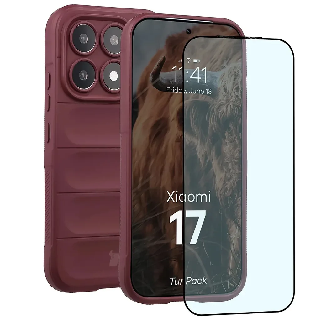 Kryt Bizon Tur Pack Xiaomi 17, burgundy