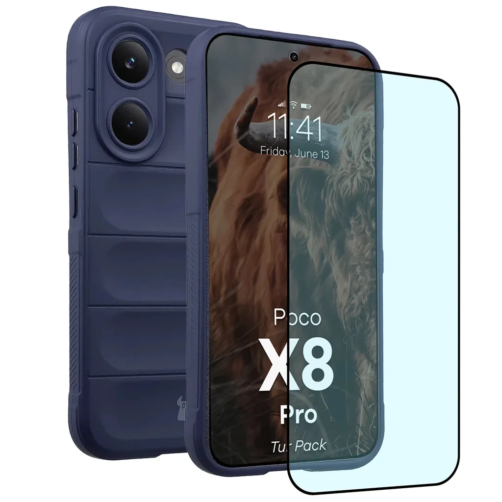 Kryt Bizon Tur Pack Xiaomi POCO X8 Pro, navy blue